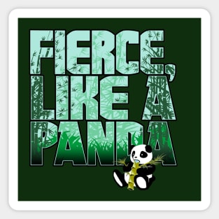 Panda Fierce Sticker